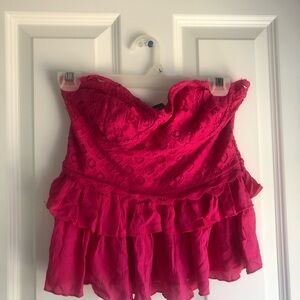 Justify Pink Ruffled Tube Top